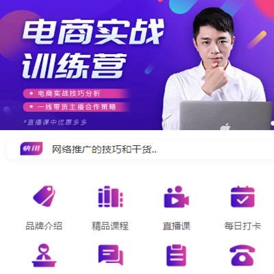 南岸电商培训小程序开发